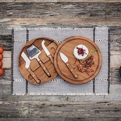 Toscana Monogram Acacia Circo Cheese Cutting Board & Tools Set