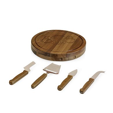 Toscana Friends Central Perk Acacia Circo Cheese Cutting Board & Tools Set