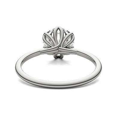 Charles & Colvard 14k White Gold 1 9/10 Carat T.W. Lab-Created Moissanite Solitaire Engagement Ring