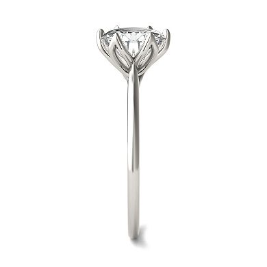 Charles & Colvard 14k White Gold 1 9/10 Carat T.W. Lab-Created Moissanite Solitaire Engagement Ring
