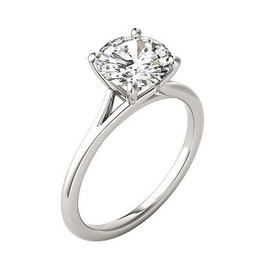 Charles & Colvard 14k White Gold 1 9/10 Carat T.W. Lab-Created Moissanite Solitaire Engagement Ring
