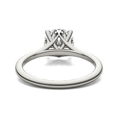 Charles & Colvard 14k White Gold 1 9/10 Carat T.W. Lab-Created Moissanite Solitaire Engagement Ring
