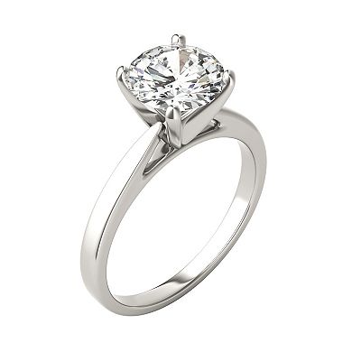 Charles & Colvard 14k White Gold 1 9/10 Carat T.W. Lab-Created Moissanite Solitaire Engagement Ring