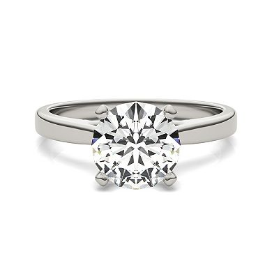 Charles & Colvard 14k White Gold 1 9/10 Carat T.W. Lab-Created Moissanite Solitaire Engagement Ring