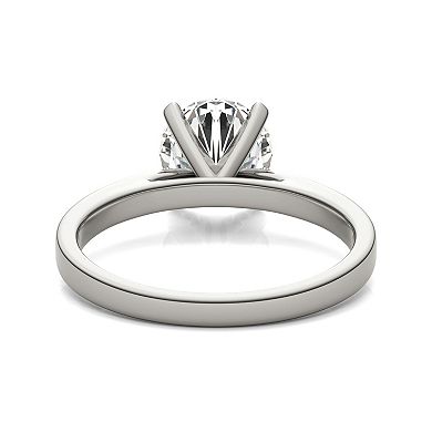 Charles & Colvard 14k White Gold 1 9/10 Carat T.W. Lab-Created Moissanite Solitaire Engagement Ring