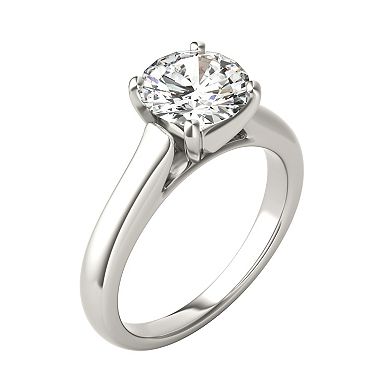 Charles & Colvard 14k White Gold 1 9/10 Carat T.W. Lab-Created Moissanite Solitaire Ring