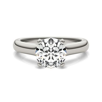 Charles & Colvard 14k White Gold 1 9/10 Carat T.W. Lab-Created Moissanite Solitaire Ring