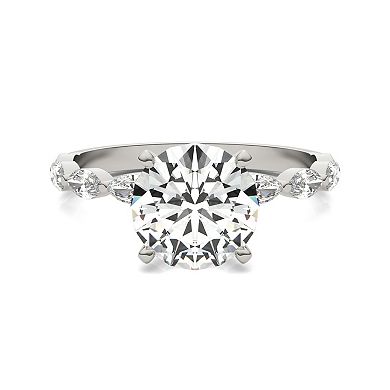 Charles & Colvard 14k White Gold 2 3/8 Carat T.W. Lab-Created Moissanite Engagement Ring