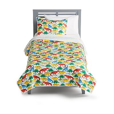 The Big One Kids 3-Piece Dinosaur Reversible Quilt outlet Set