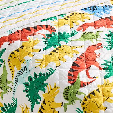 The Big One® Reversible Kian Dino Quilt Set with Shams