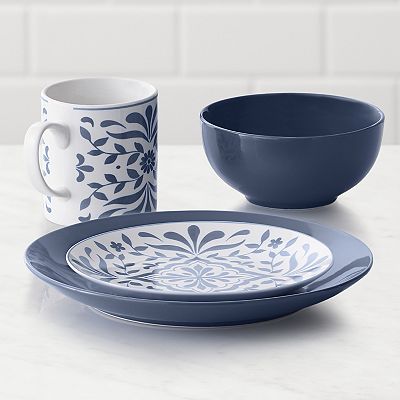 Food Network Bjorn Navy 16 pc. Dinnerware Set