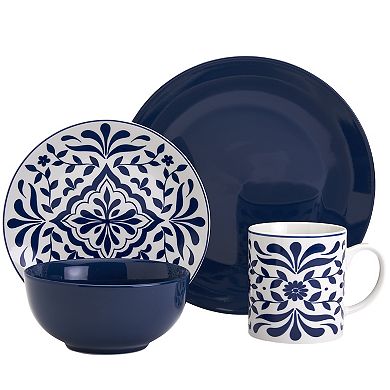 Food Network™ Bjorn Navy 16-pc. Dinnerware Set