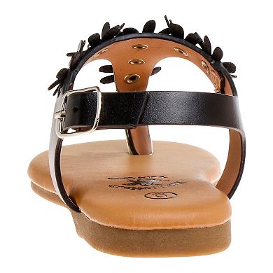 Beverly Hills Polo Club Toddler Girls' Thong Sandals