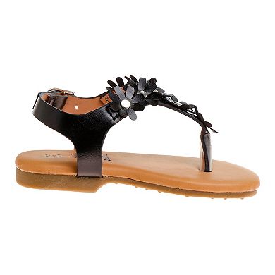 Beverly Hills Polo Club Toddler Girls' Thong Sandals