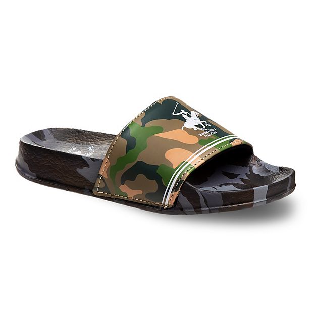 Beverly Hills Polo Club Toddler Boys Camouflage Slide Sandals