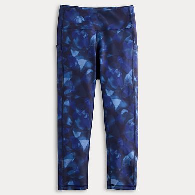 Petite Tek Gear® Interlock High Rise Capri Pants