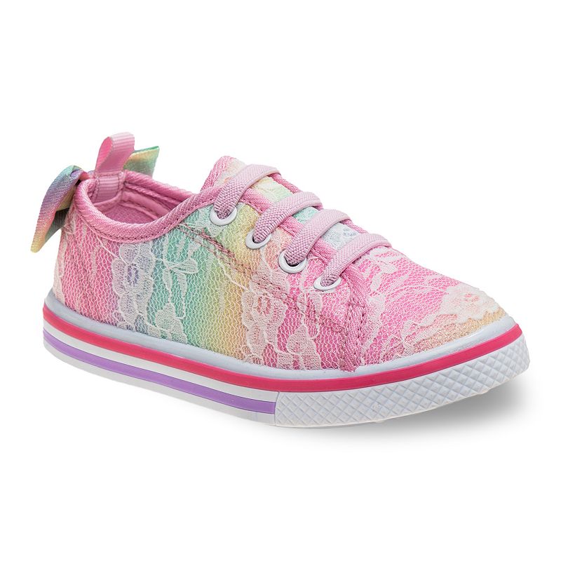 Laura Ashley Toddler Girls Canvas Sneakers, Toddler Girls, Size: 5 T, Bro