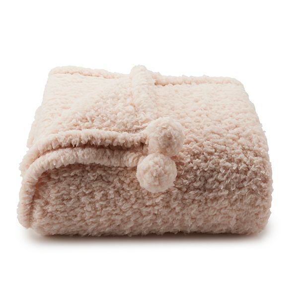 The Big One Kids™ Sherpa Pom Throw - Pink – Kohl's Inventory Checker ...