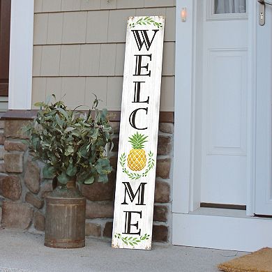 Artisan Signworks Weatherproof Welcome Pineapple Porch Floor Decor