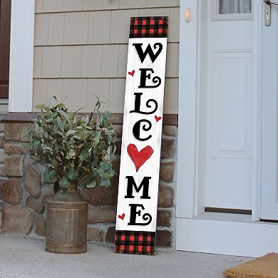 Artisan Signworks Weatherproof Welcome Heart Porch Floor Decor