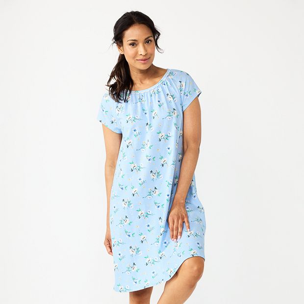 Petite Croft Barrow Short Sleeve Cotton Nightgown