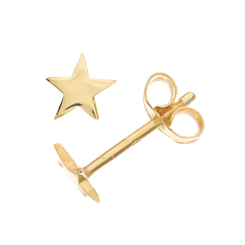 18414764 Au Naturale 10k Gold Star Stud Earrings, Womens, Y sku 18414764