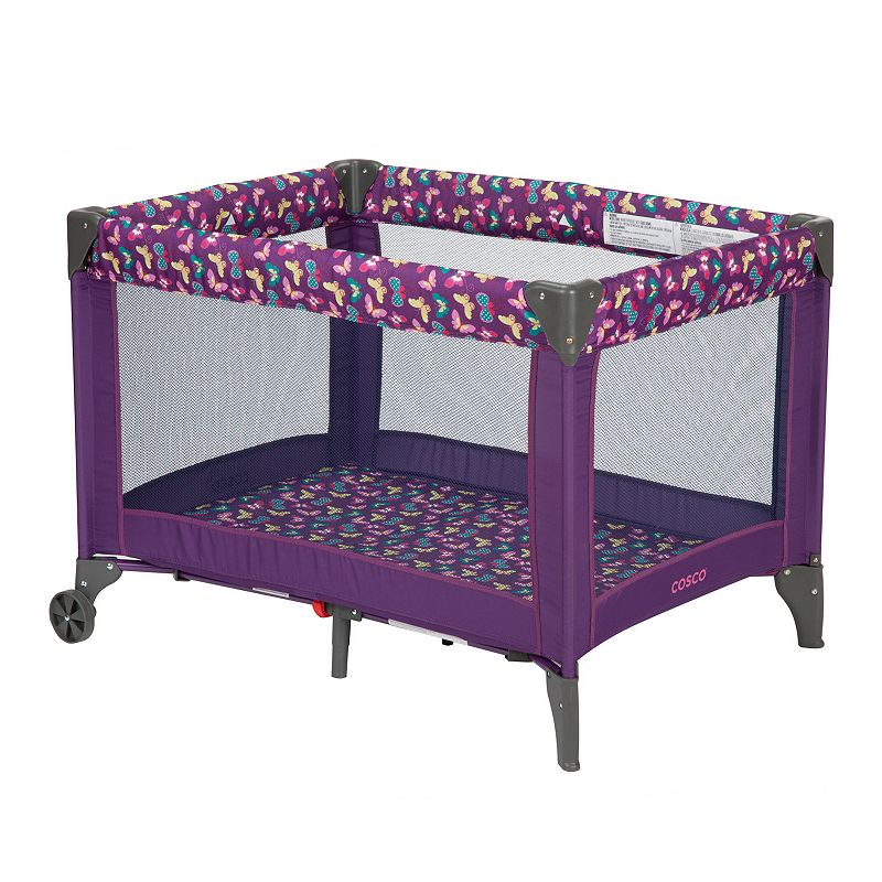 Cosco Funsport Portable Compact Baby Play Yard  Butterfly Twirl