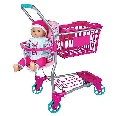 Lissi Baby Doll Shopping Cart with 16 inch Baby Doll