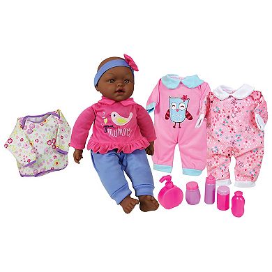 Lissi 15" Inch African American Baby Doll Set with Clothes & Accessories