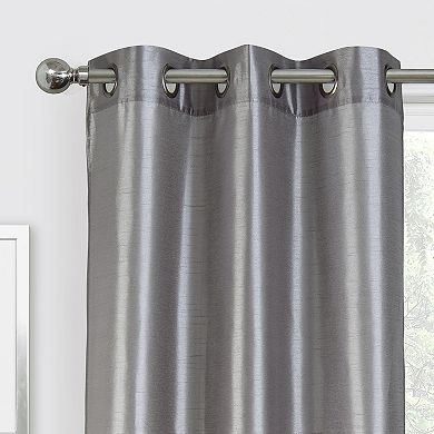 Regal Home 2 Decorative Faux Silk Window Curtain Panels