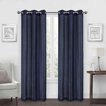 Regal Home 2 Decorative Faux Silk Window Curtain Panels