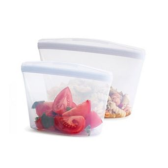 Stasher 2 pc 2 cup & 4 cup Silicone Bowl Set