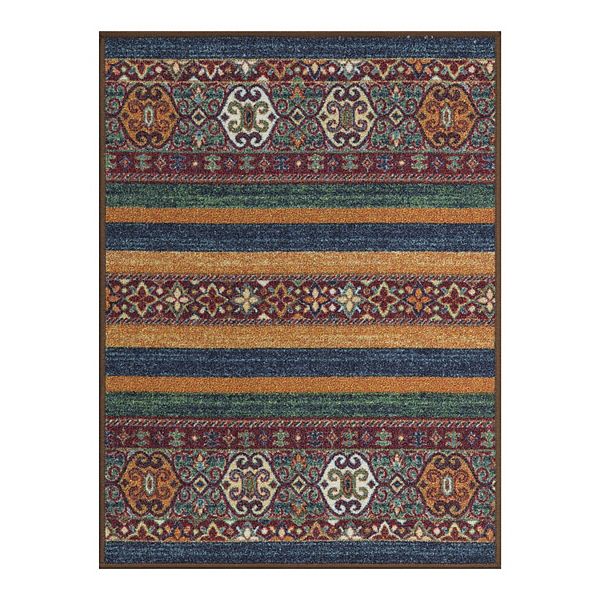 Ottomanson Ottohome Collection Vintage Striped Design Indoor Rug