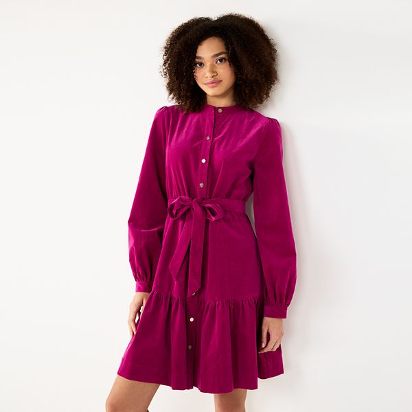 Women's DRAPER JAMES RSVP Ruffled Mini Shirtdress