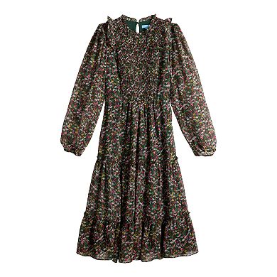Women's DRAPER JAMES RSVP™ Tiered Ruffled Midi Dress