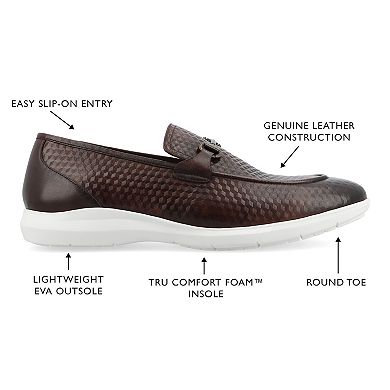 Thomas & Vine Burns Bit Men's Leather Dress Loafers