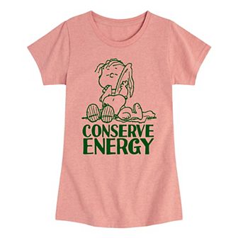 Girls 7-16 Peanuts Conserve Energy Graphic Tee