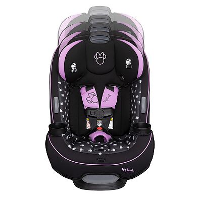 Disney's Minnie Mouse Midnight Minnie Grow and Go 3-in-1 Convertible Car Seat with 1-Hand Adjust