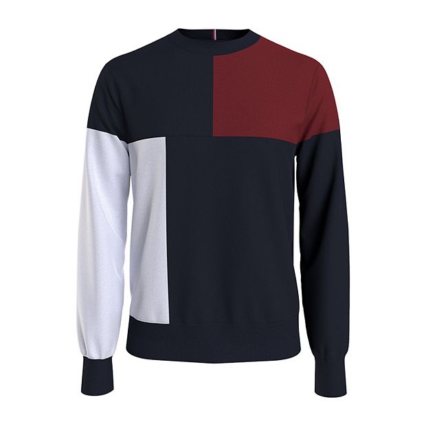 Tommy hilfiger clearance colour block sweatshirt