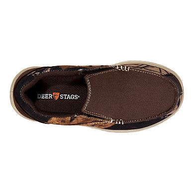 Deer Stags Alvin Boys' Camouflage Slip-On Sneakers
