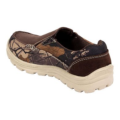 Deer Stags Alvin Boys' Camouflage Slip-On Sneakers