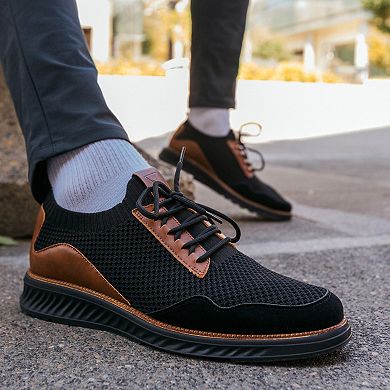 VANCE Julius Men's Knit Casual Dress Shoes