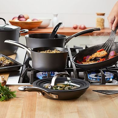 Rachael Ray Cook + Create 11-pc. Hard-Anodized Nonstick Cookware Set