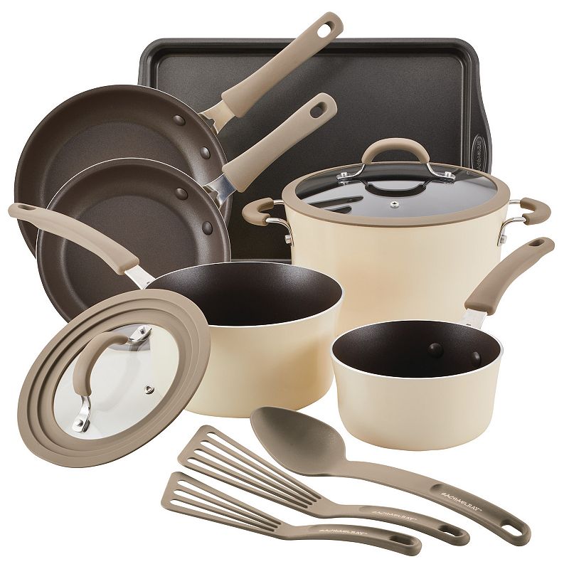 UPC 051153147869 product image for Rachael Ray Cook + Create 11-pc. Aluminum Nonstick Cookware Set, Brown | upcitemdb.com