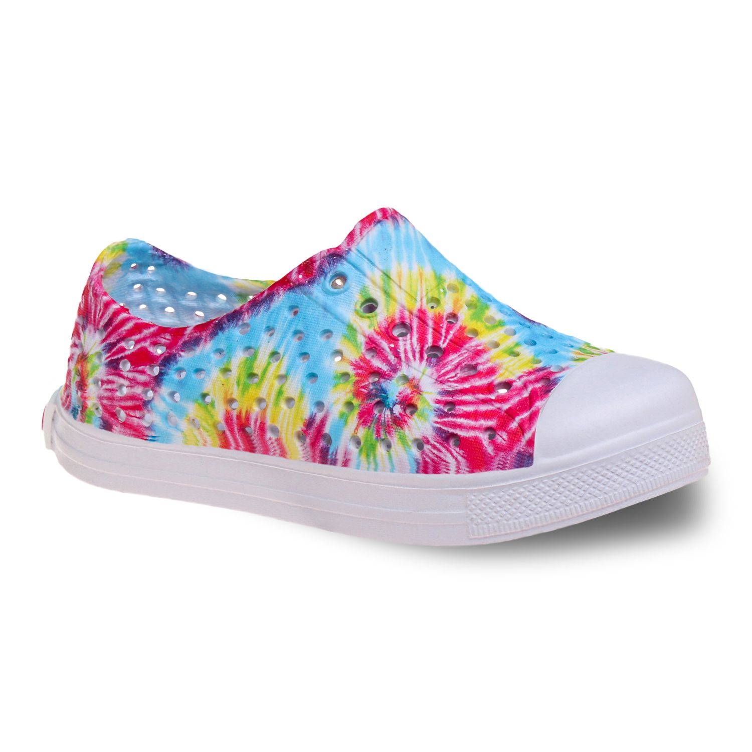 tie dye slip ons