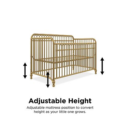 Little Seeds Raven Metal 3-In-1 Convertible Nursery Crib