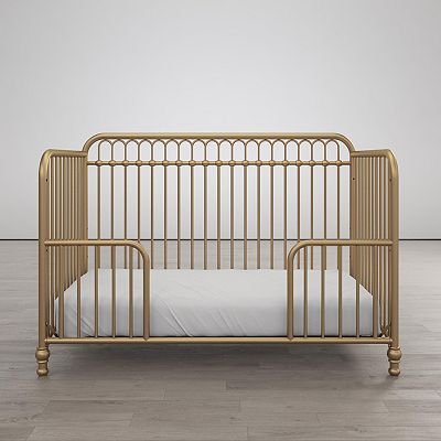 Little Seeds Raven 3 in 1 Metal Convertible Crib Gray