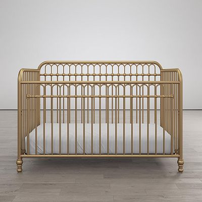 Rose gold metal crib discount