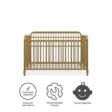 Little Seeds Raven Metal 3-In-1 Convertible Nursery Crib