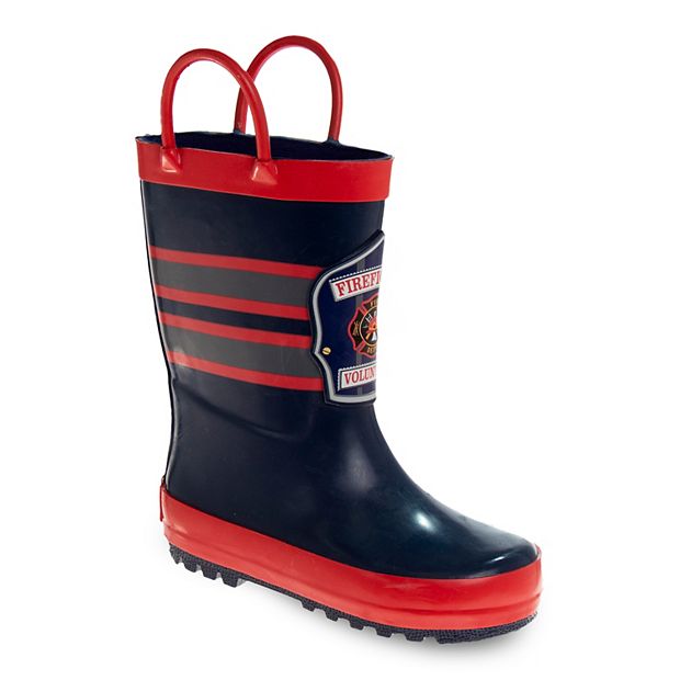 Toddler boy clearance fireman rain boots